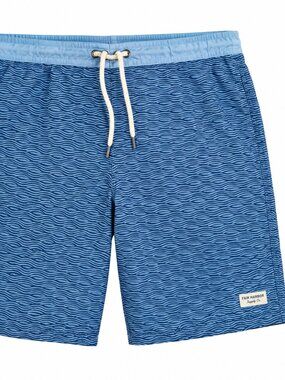 Blue Wavy Fair Harbor Swim Shorts | Open To Offer